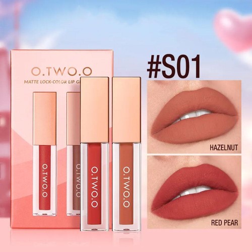 2pcs Lip Gloss Lipstick Matte Velvet Waterproof Long Lasting Makeup Set Gift ✨p - Picture 12 of 14