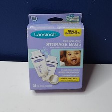 Lansinoh Pre-Sterilized Breastmilk Storage Bags, 25ct