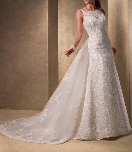 ABITO DA SPOSA NUOVO MOD.ELIANE IN RASO E PIZZO NUOVO REALIZZATO SU MISURA  | eBay