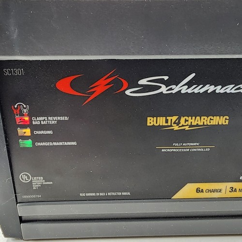 Schumacher SC1301 6/12V Fully Automatic Battery Charger 3A Maintain 6A Charge - Picture 3 of 9