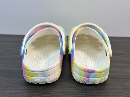 Crocs Baya Tie Dye Unisex Clog Sandals Slip On Rainbow Pastel Size 6M/8W - Picture 7 of 12