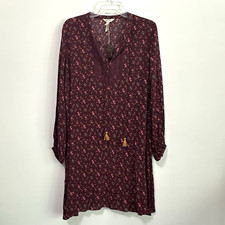 Matilda Jane Local Luxuries Dress L Moments With You Popover V Neck Mini NEW