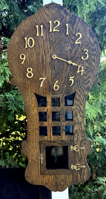 Antique 1911 Sessions RAMONA Mission Wall Clock - SEE VIDEO - ALL ORIGINAL
