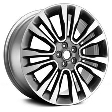 For Lincoln Continental 17 Alloy Factory Wheel 7 V-Spoke Machined & Black Smoked