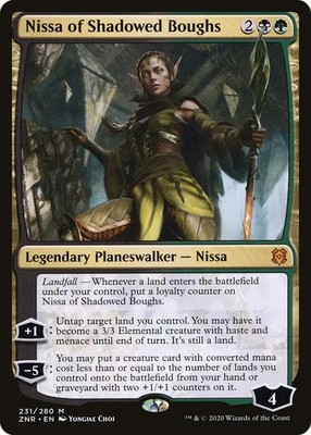 Nissa of Shadowed Boughs #231 *Foil* (LP) ZNR MTG