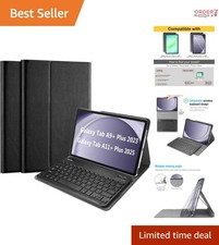 Wireless Keyboard Case for Galaxy Tab A11/A9 11 Inch Folio Cover with Detacha...