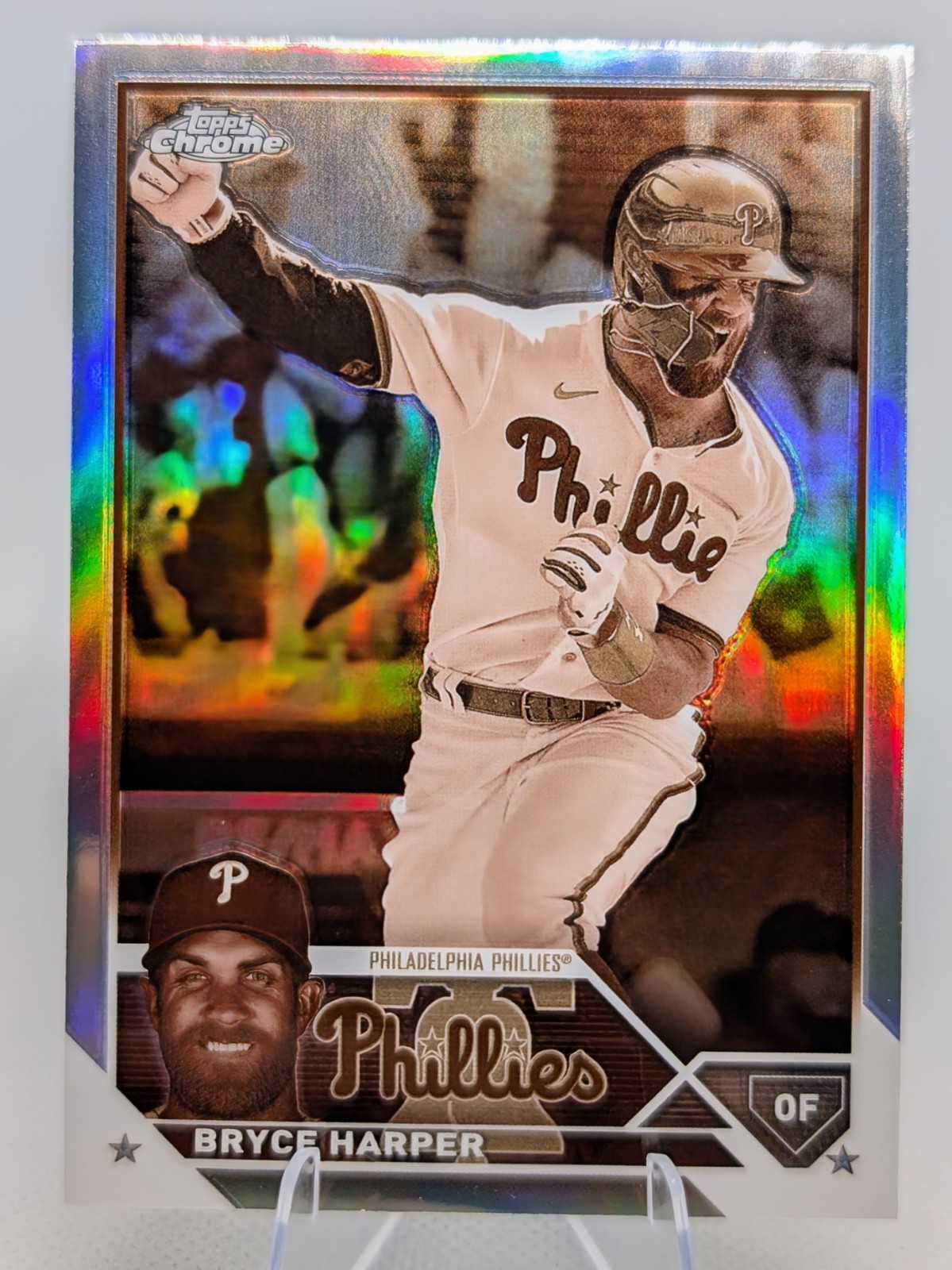 2023 Topps Chrome Sepia Refractor #3 Bryce Harper