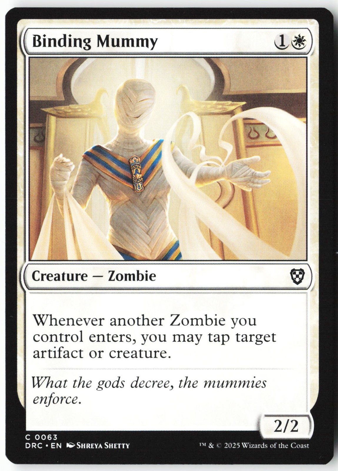 Binding Mummy Normal C Aetherdrift Commander 63 NM