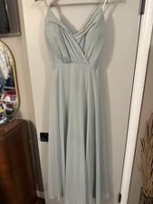 CELEBRATE DB STUDIO Ruffle Spaghetti Strap Chiffon Bridesmaid Dress SZ 16