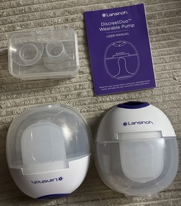 Lansinoh DiscreetDuo Wearable Breast Pump Double Hands-Free  Open Box NEVER USED