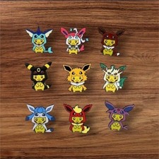 Brand new Pikachu in Poncho Pin Badge 9 Piece Set