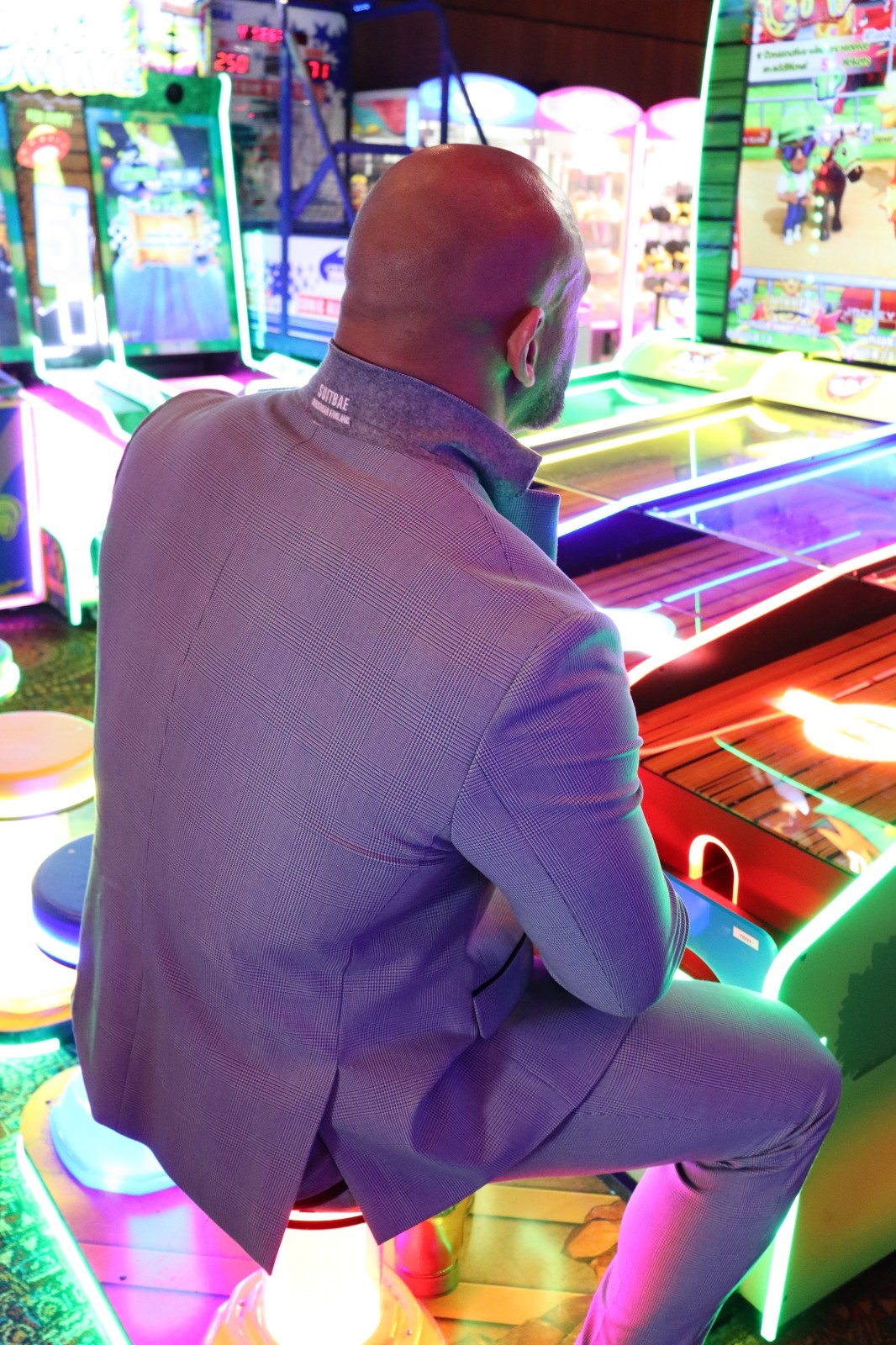 Mens Suit Sky Light Blue Check Three 3 Piece Wedding Groom Races STRETCH FIT 3PC