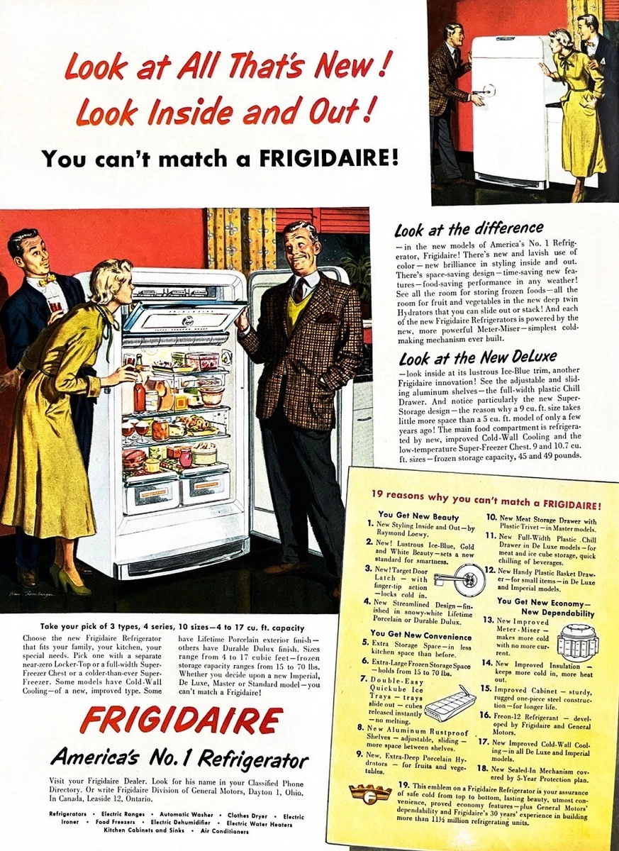 1950 frigidaire refrigerator products for sale | eBay