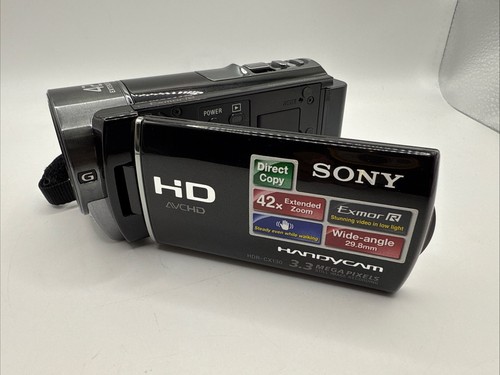 Sony Handycam HDR-CX130E Handheld High Definition Camcorder Black Tested - Picture 16 of 23