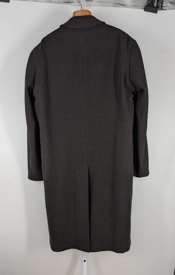 Archival 90s Calvin Klein Collection Runway Overcoat Sculptural GFT Italy Mint - Image 3 of 4