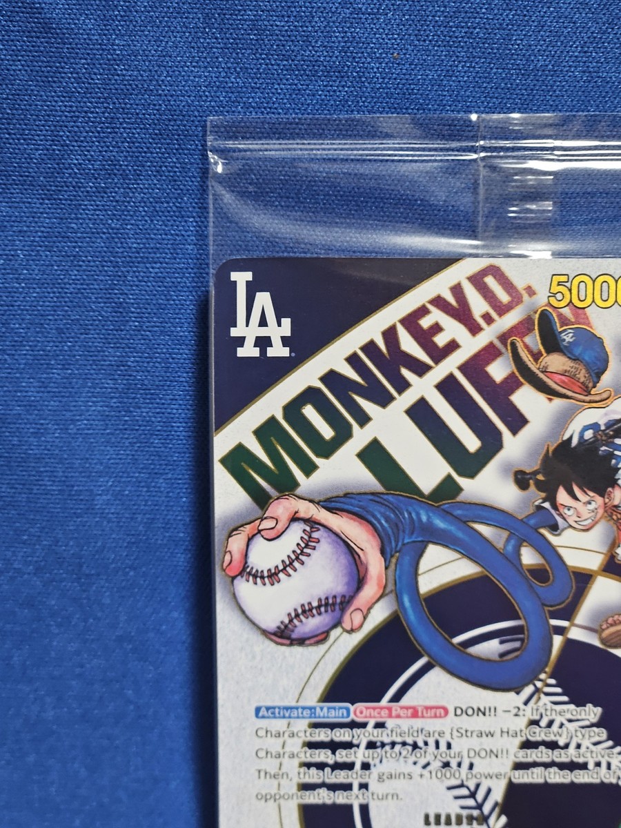 ONE PIECE × Los Angeles Dodgers SEALED Monkey D. Luffy EB02-010