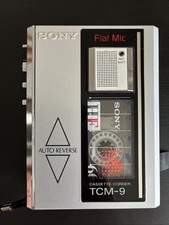 Sony TCM-9 Cassette Corder Walkman Vintage 1985 Made in Japan Working