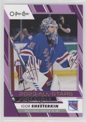 2023-24 O-Pee-Chee All-Star Purple Border 31/49 Igor Shesterkin #519 2d8
