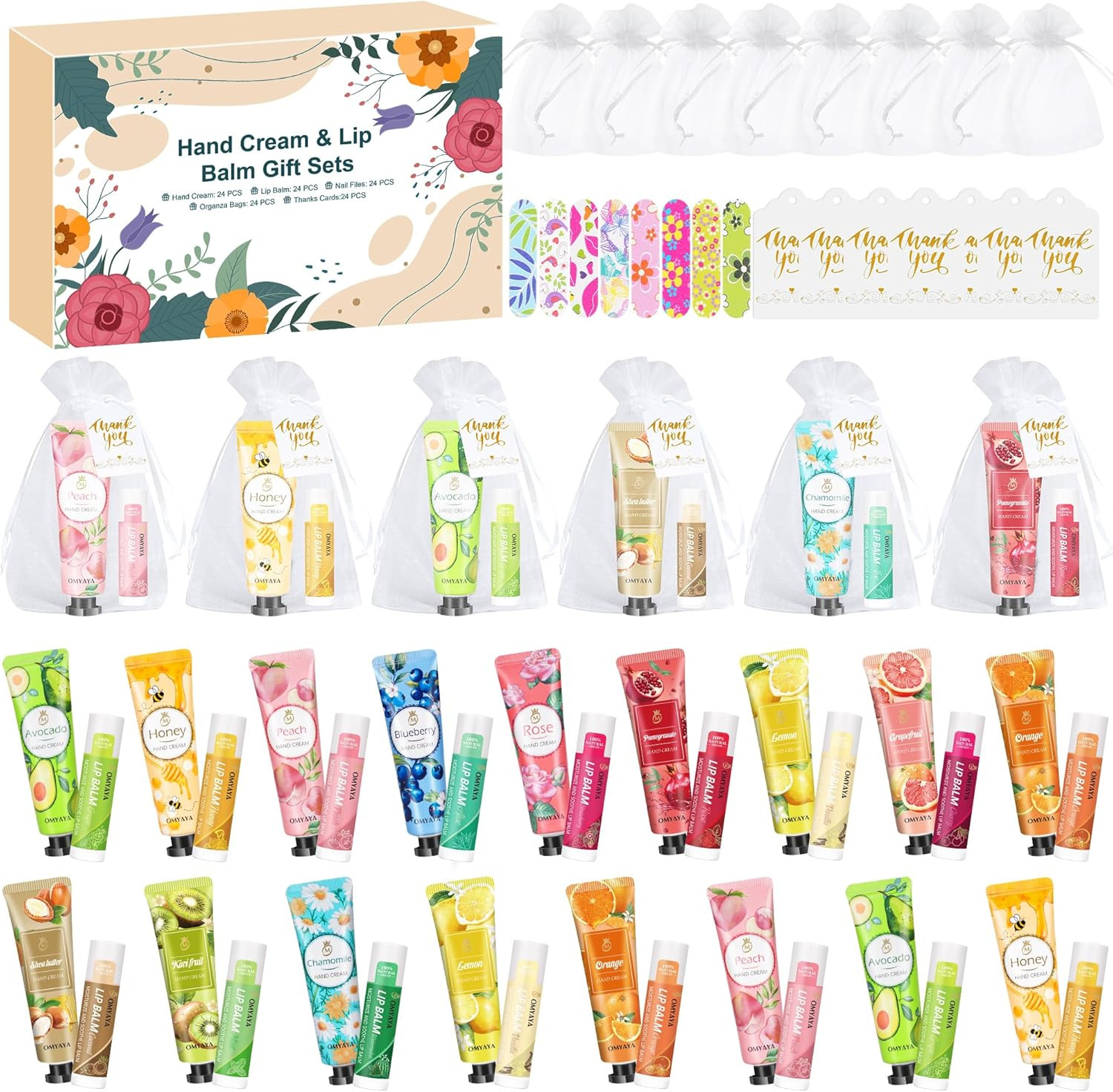 Set Regalo Di Crema per Le Mani, 120Pezzi Regali Di Natale Con Crema per Le Mani