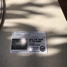 Take Train To The Game I Have 4 You Get One Expired Metrocard card
