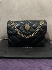 Image of Kurt Geiger Mini Black and Gold Kensington Bag
