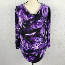 Susan Graver Tunic Top Shirt Liquid Knit Size...