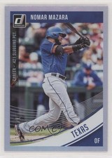 2018 Panini Donruss Stat Line Career /421 Nomar Mazara #186 xm5