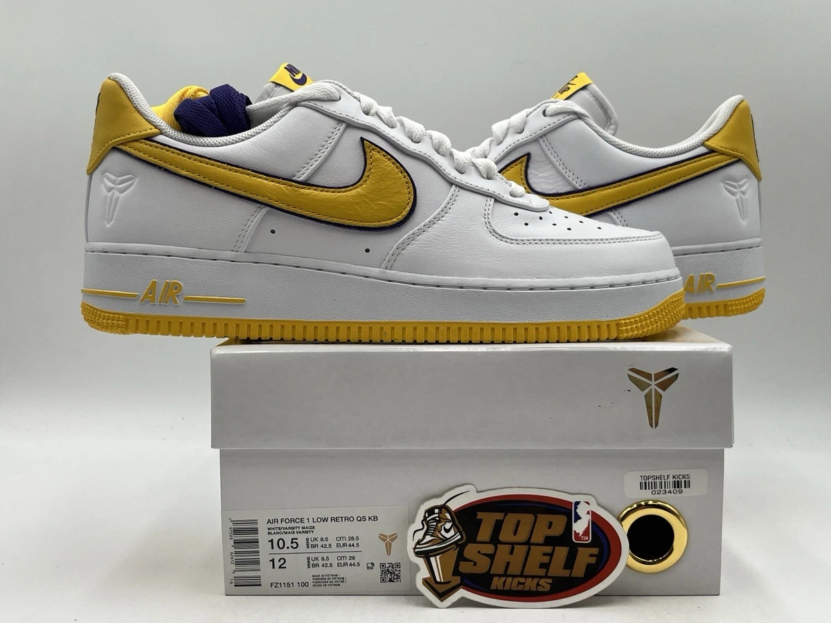 Nike Kobe Bryant x Air Force 1 Low Lakers Home | eBay