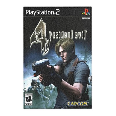 Resident Evil 4 PS2 Video Game Rug | Retro Gaming Rug | Gamer Room Decor