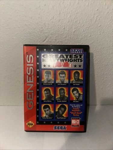 Boxing Greatest Heavyweights Sega Genesis Game CIB Read Description