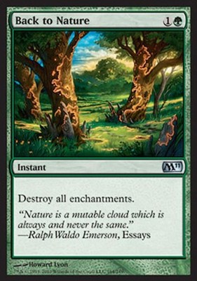 Back to Nature - Medium Play MTG Magic 2011 Core Set