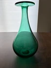Vintage Blenko 8726s Antique Green Vase – 9” Don Shepherd MCM Art Glass