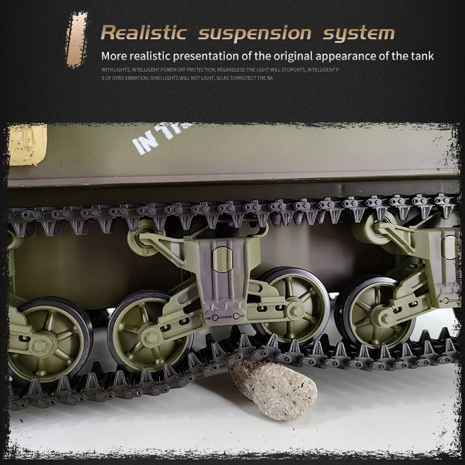 HengLong M4A3 Sherman 1:16 Rc Tank "THE FURY" Smoke Sound BB Gun Infrared 2.4Gml - Image 4 of 4