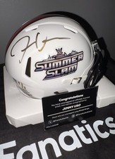 WWE Summerslam 2025 Jimmy Uso signed 1/1 mini helmet 