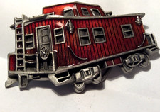 Vintage Train Caboose Belt Buckle Great American Buckle Co -