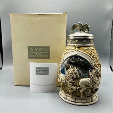 Anheuser Busch "World Famous Clydesdale Hitch" Lidded Beer Stein by Avon 2002