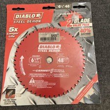 Diablo D0648CFVP Steel Demon 6-1/2" x 48TPI Metal Cutting Saw Blades, Arbor 5/8  