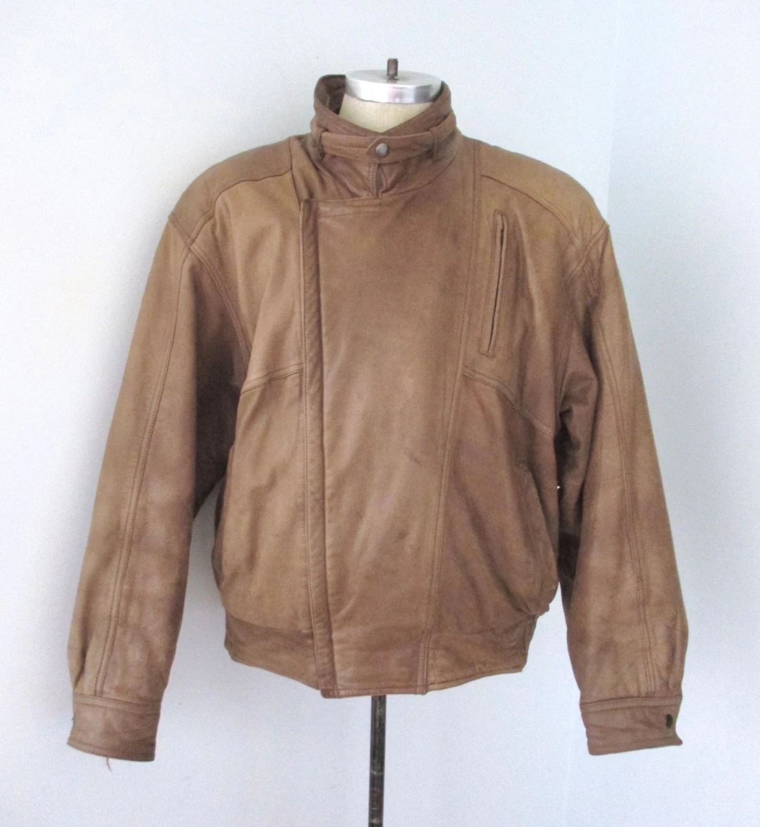 Leather Hip Hop 1990s Vintage Outerwear Coats & Jackets for Men