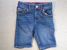 Levis Jean Shorts Youth Boys Denim Adjustable Stretch Waist 7 Reg