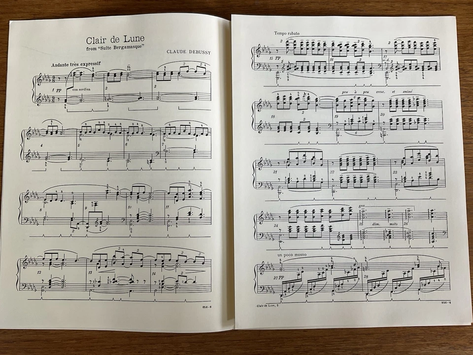 Clair de Lune~Claude Debussy~Progressive 800 Series~#856~Art Publication Society - Image 3 of 4