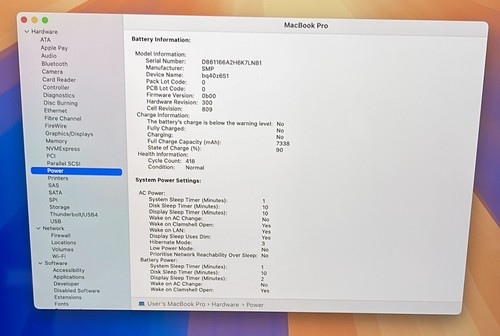Apple MacBook Pro A2141 2019 16" Core i7-9750H 2.6GHz 512GB/16GB - Silver - AT04 - Afbeelding 11 van 12
