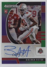 2020 Prizm Draft Picks Rookies Purple & Green /199 Binjimen Victor #245 Auto 3y4