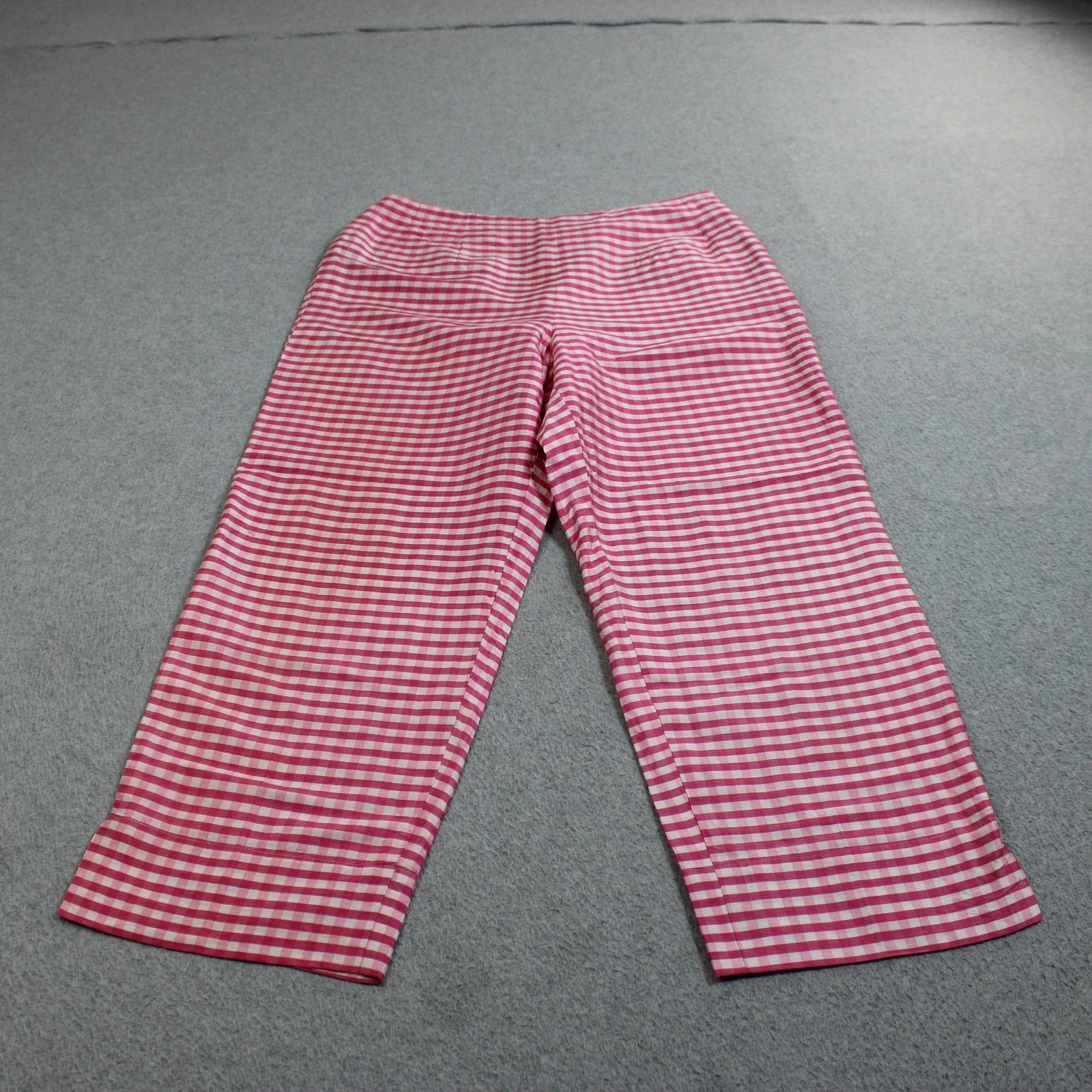 Neiman Marcus Silk Pants Women 8 Pink Check Gingham Capri Cropped Twee Office
Opens in a new window 