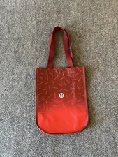 Lululemon Tote Bag Reusable Shopper 9x12 Red Gym Yoga Grocery Athletic