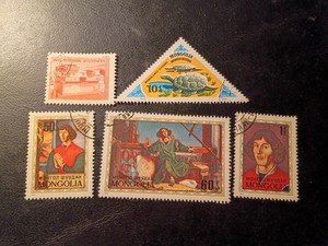 5 ASSORTED STAMPS FROM MONGOLIA
