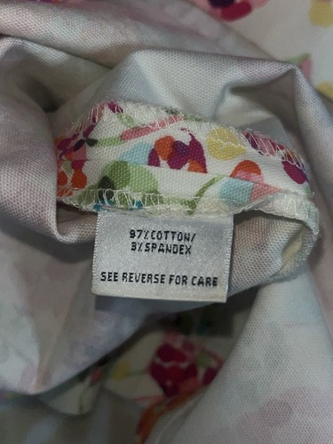 Talbots Floral Canvas A-Line Skirt w/ Front Pockets Women’s Size 4 Petite - Picture 4 of 4