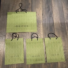 GUCCI Shopping Bag - Green Brocade - Medium  Large Size