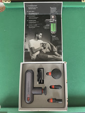 Sharper Image PowerBoost Move PB01 Cordless Percussion Massage Gun 4 Heads