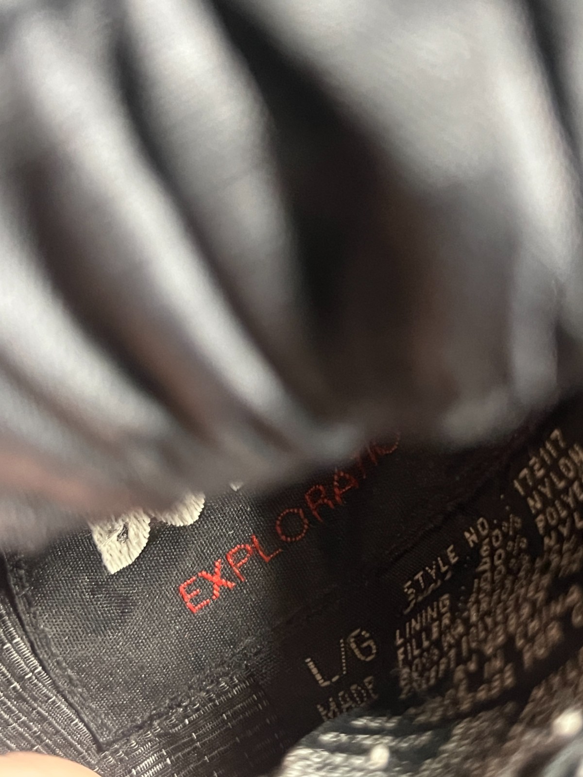 First Down Puffer Jacket Black Full Zip Goose Dow… - image 6