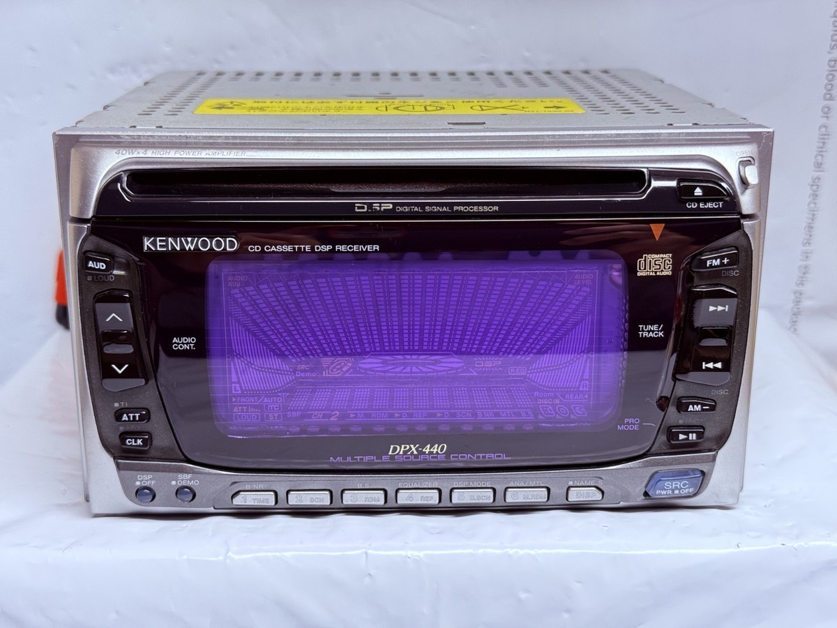 Kenwood DPX-440 2DIN CD Cassette Car Stereo Receiver JDM Japan